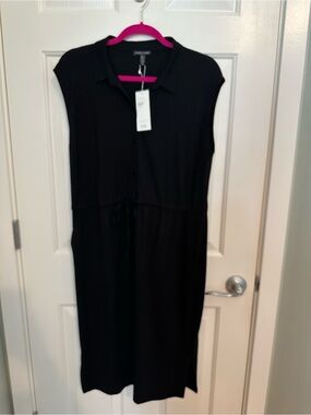 NWT Eileen Fisher Viscose Jersey Shirtdress, Size M